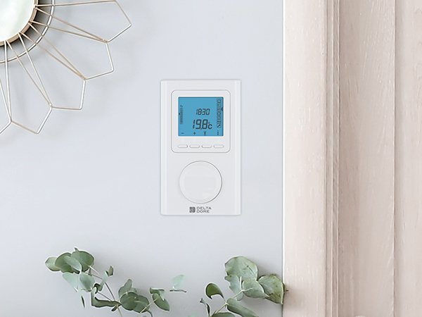 Thermostat Delta Dore réversible à touche et molette